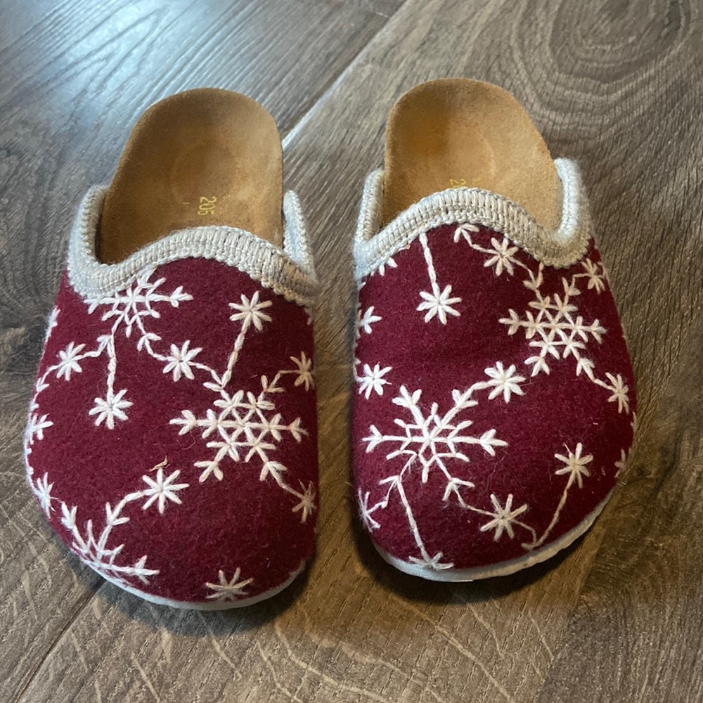 Snowflake Birkenstock Clogs